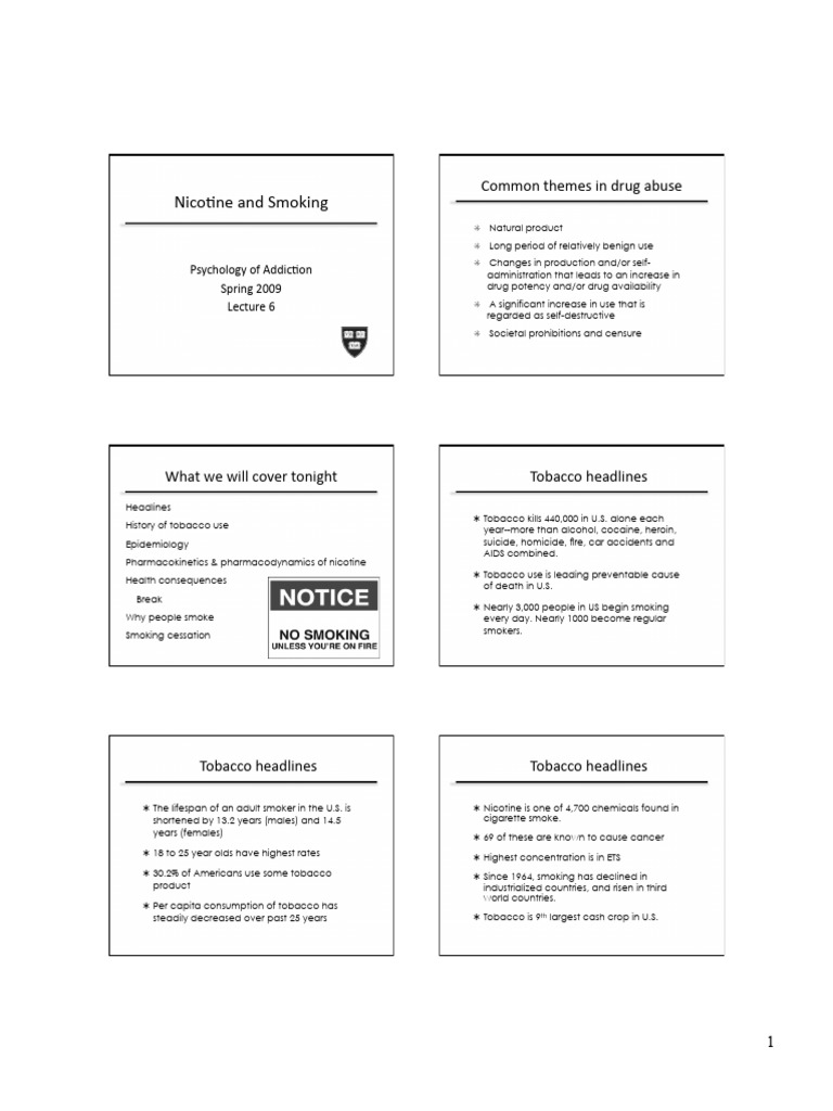 Psychology of Addiction Lecture 6 | PDF