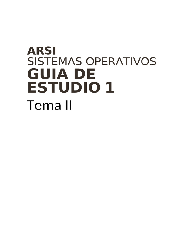 Tema II | PDF