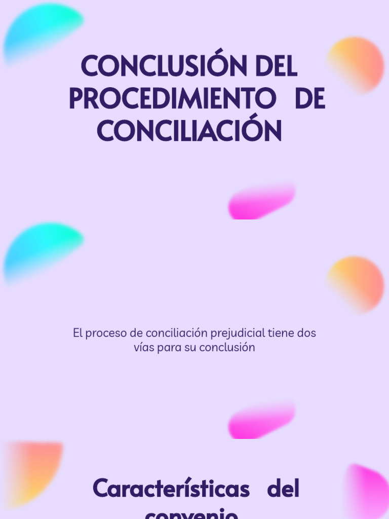 Conclusión del Proceso de Conciliación | PDF | Justicia | Negocios