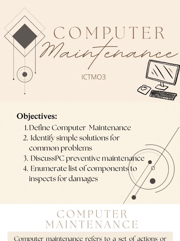 Computer Maintenance 1 | PDF