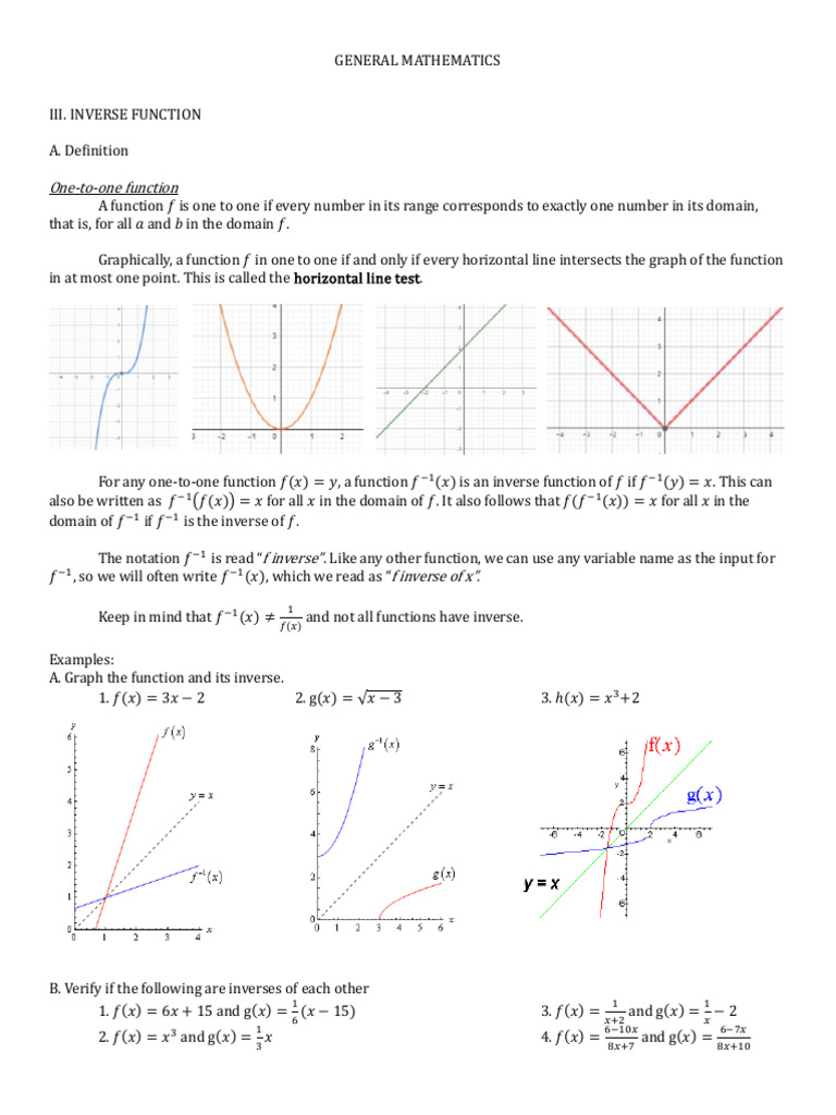 Gen Math Inv Exp Log 1 | PDF