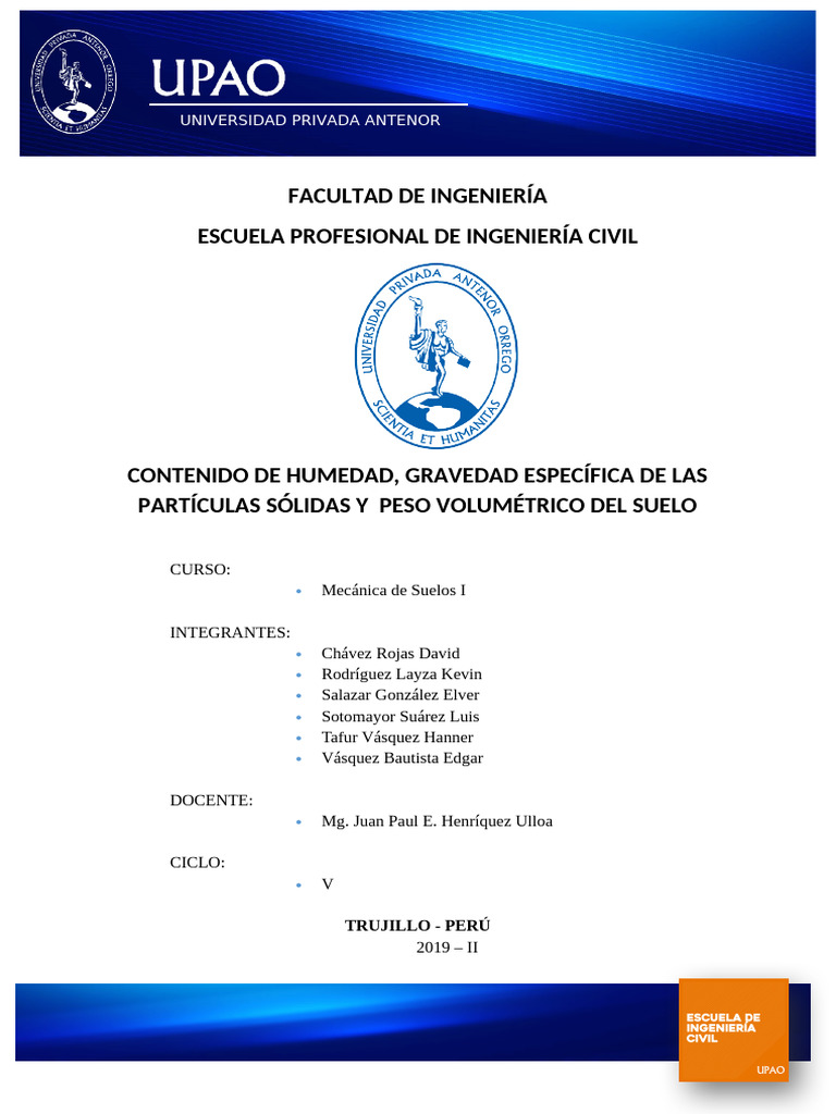 Informe De Suelos Pdf