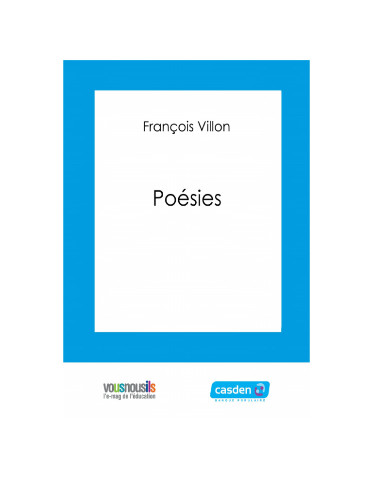François Villon - Poésies 1984, édition De Luxe Imprimerie Nationale, Cuir Rouge