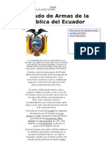 El Escudo de Armas de La República Del Ecuador