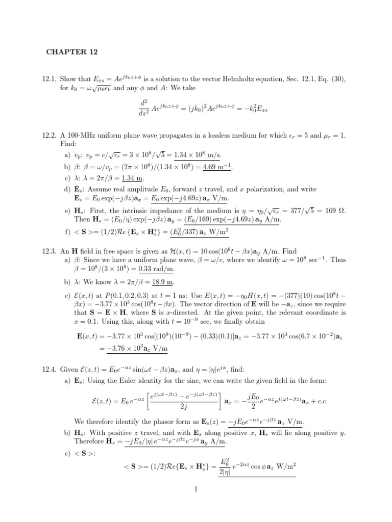 Chapter12 7th Solution | PDF