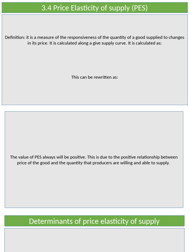 Understanding Price Elasticity of Supply | PDF