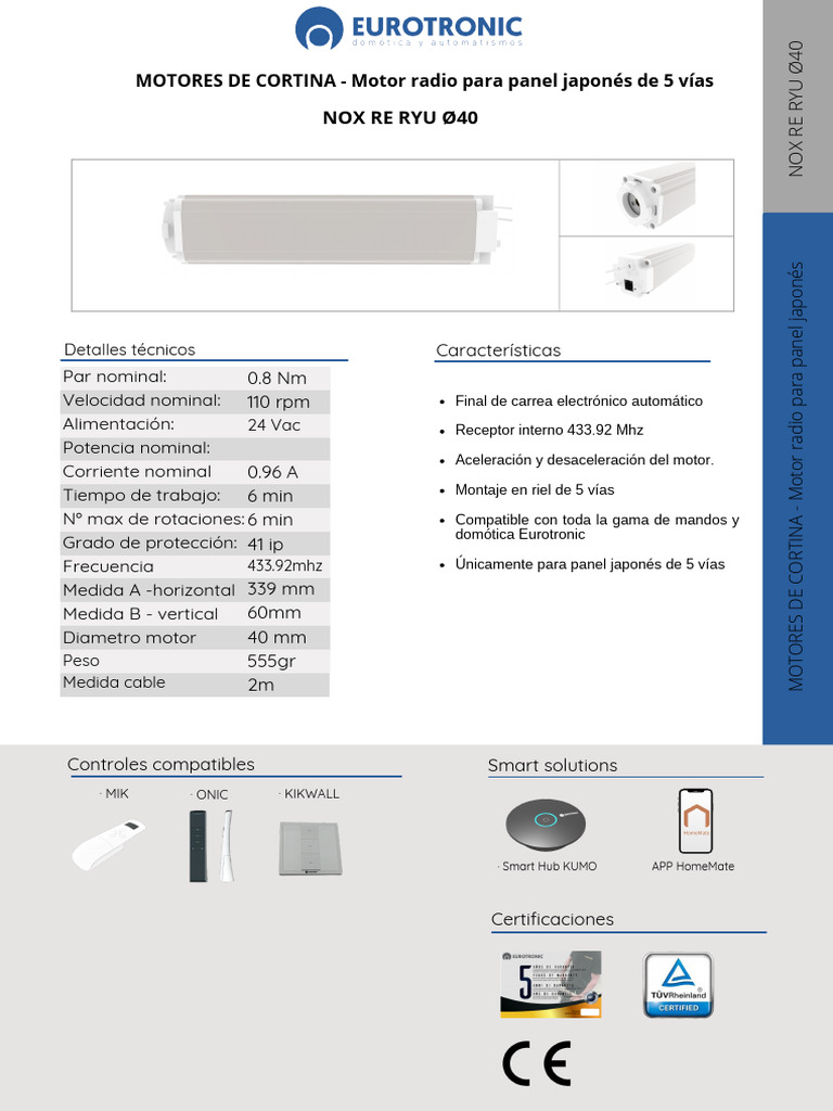 Ficha Tecnica NOX RYU | PDF
