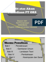 Audit Atas Akun Persediaan PT ORS