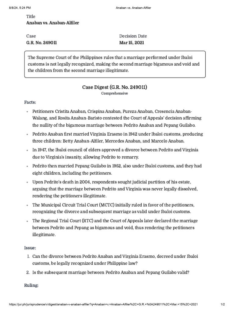 12 Anaban vs. Anaban-Alfiler | PDF