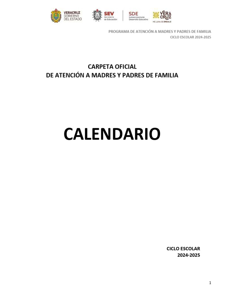 Calendario APF 24-25 | PDF