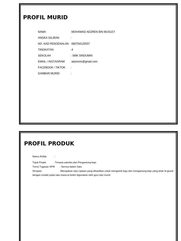 Template Folio RC - Adzren New | PDF
