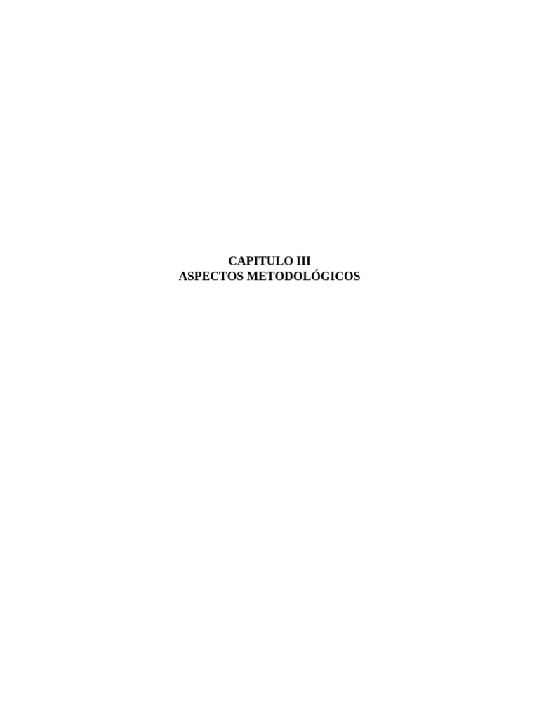 Ejemplo Capitulo Iii | PDF