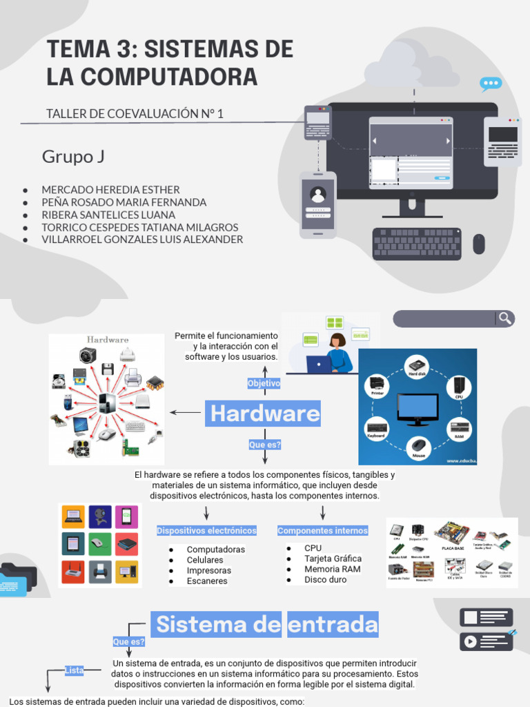 Componentes de Sistemas de Computadora | PDF | Hardware de la ...