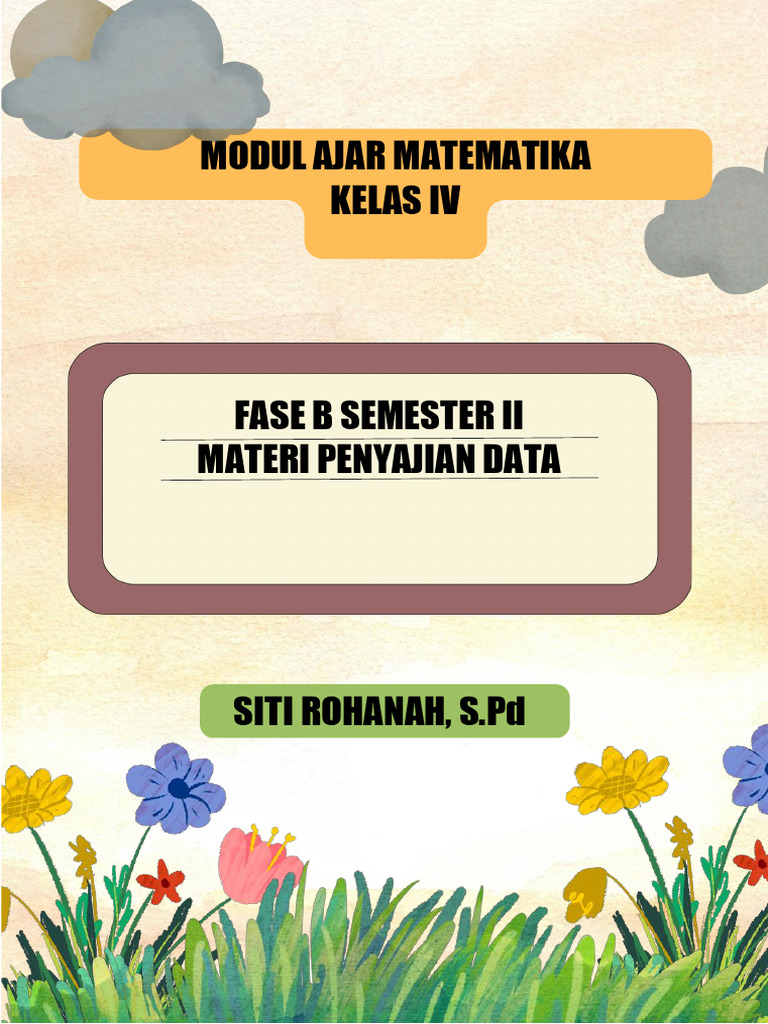 Modul Ajar Matematika Kelas IV: Data | PDF | Karier & Perkembangan | Seni