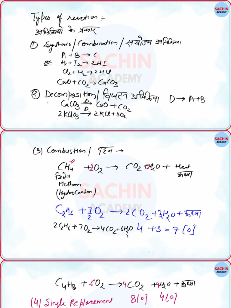 Chemistry Class - 04 by Nirmal Ma'am - Notes | PDF