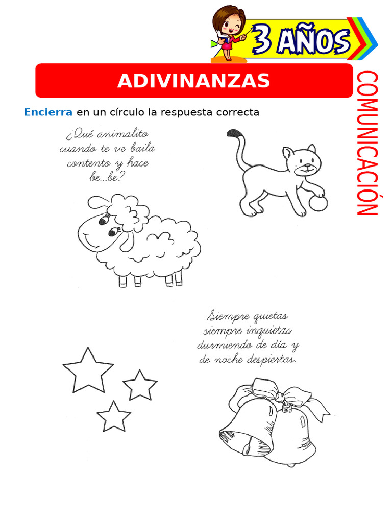 Adivinanzas para Niños de 3 Años | PDF