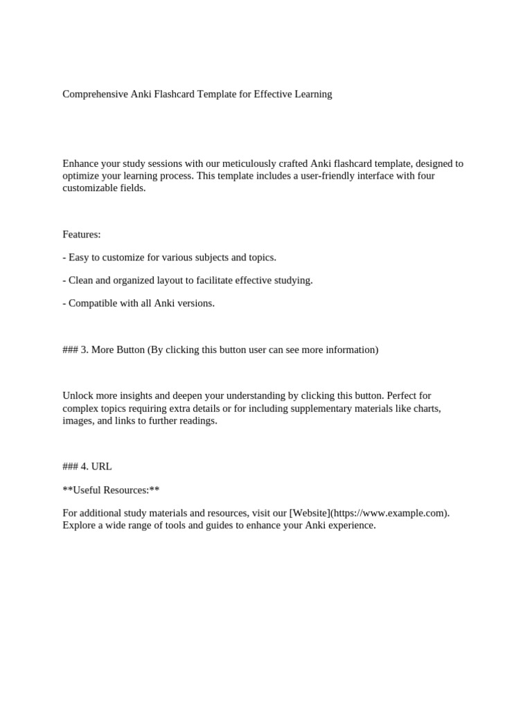 Anki Flash Card Pdf