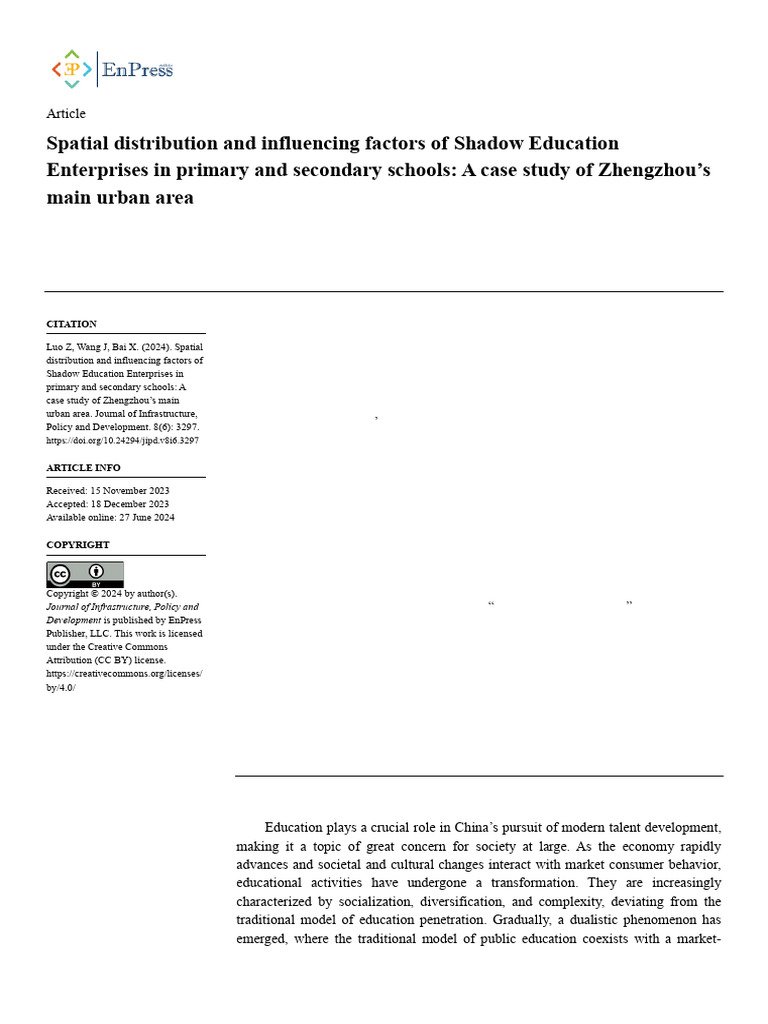 Spatial Distribution and Influencing Factors of SH | PDF | Cluster ...