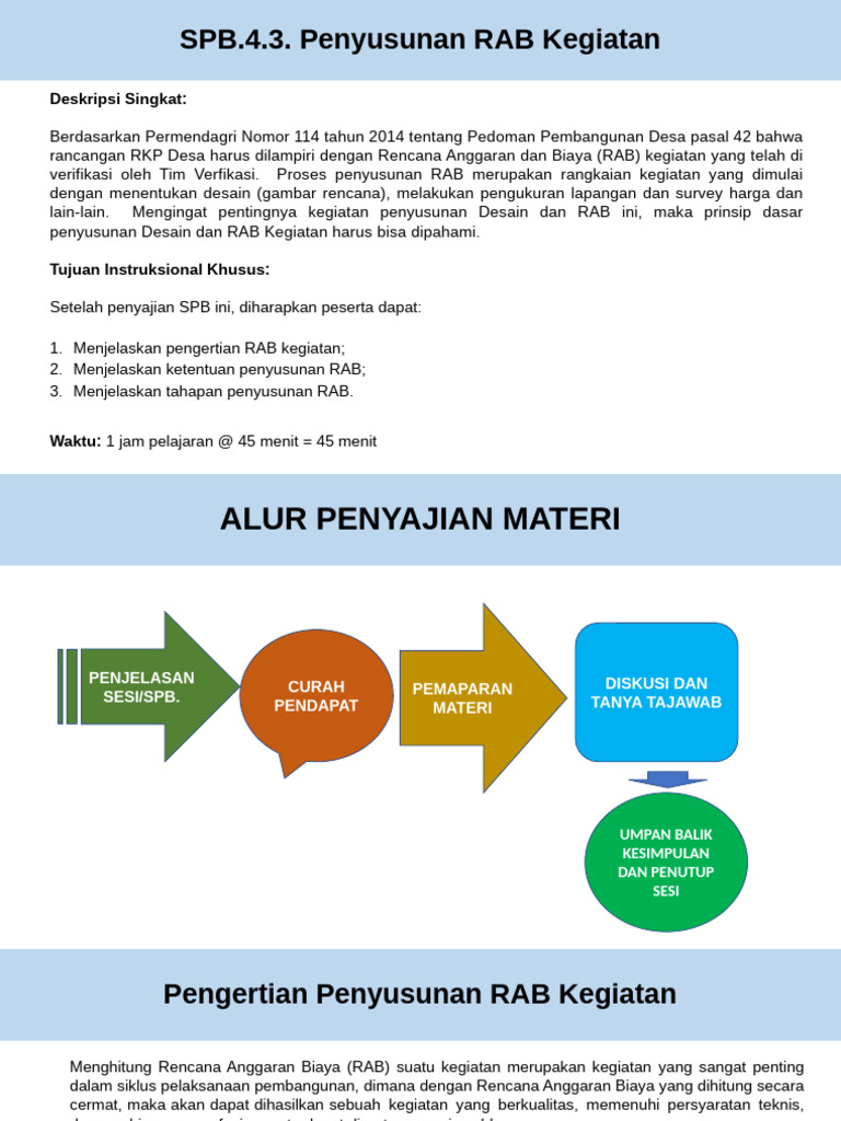 Pb.4.3. Penyusunan Rab | PDF