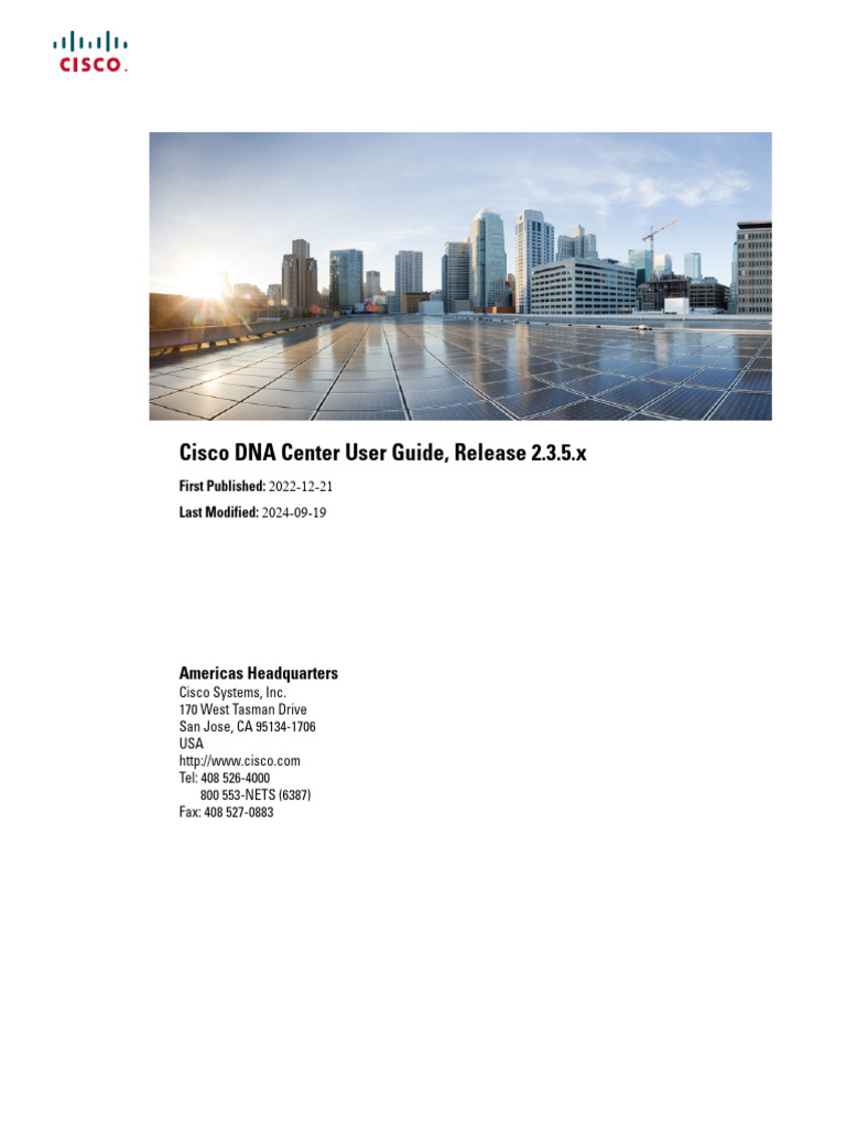 B Cisco Dna Center Ug 2 3 5 | PDF