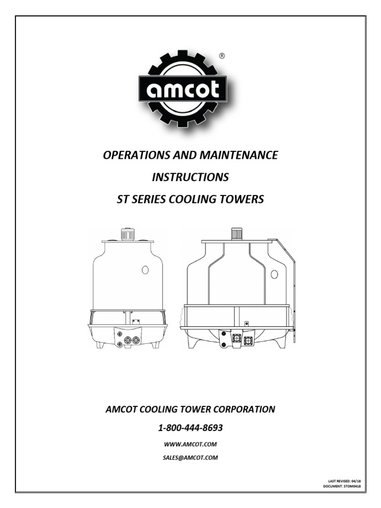 Amcot St Series Operations and Maintenance Manual | PDF