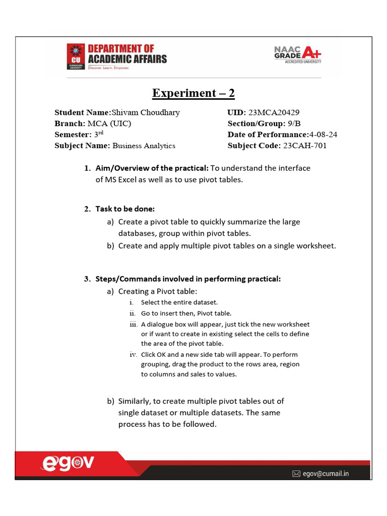 BA Exp 2 | PDF