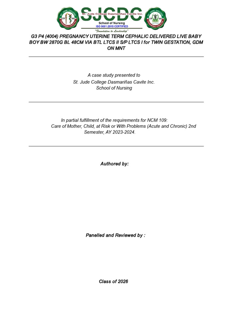 Rle Group 2p Case Presentation | PDF