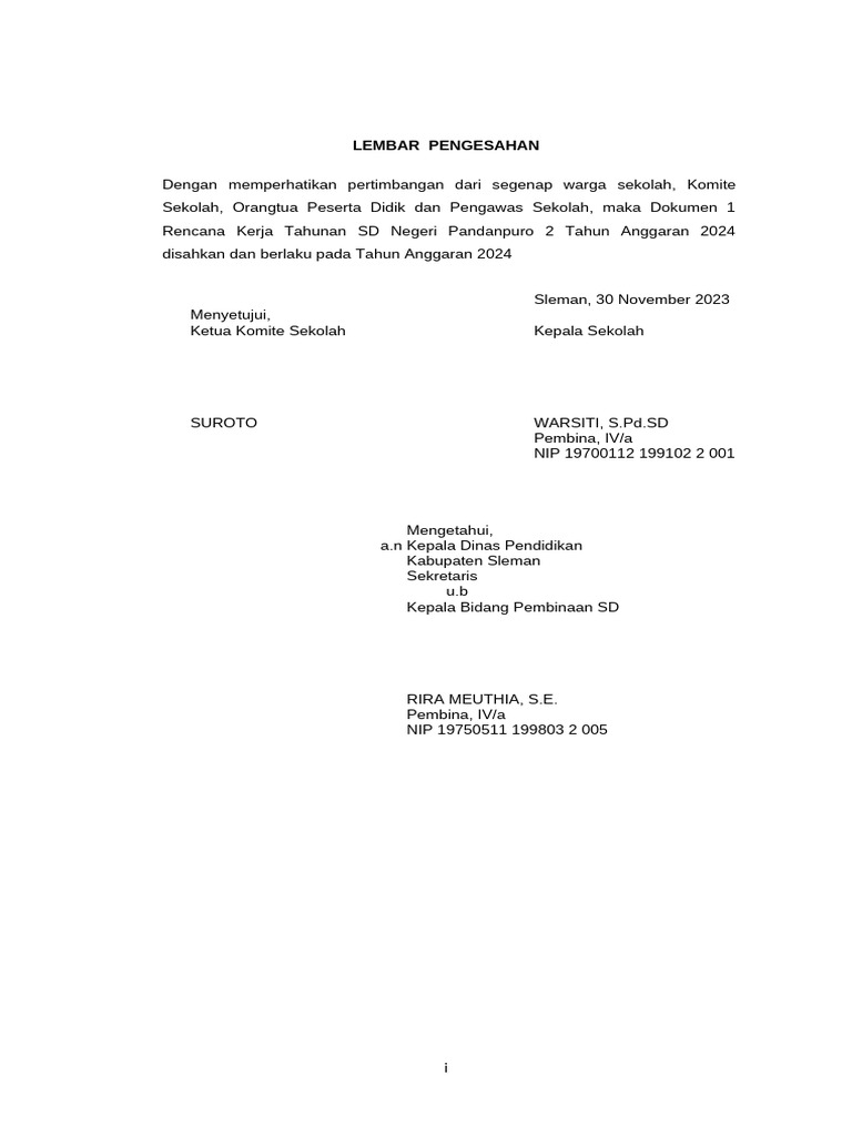 COVER RENCANA KERJA TAHUNAN 2024 | PDF