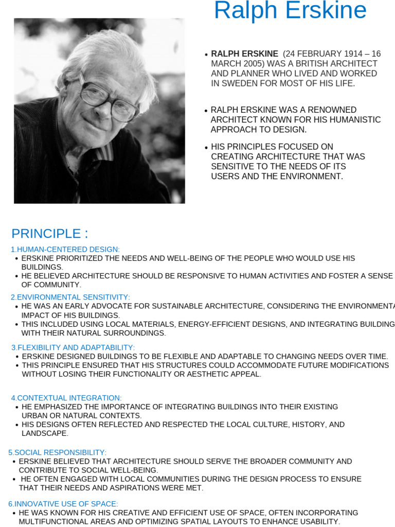 Ralph Erskine | PDF | Urban Design