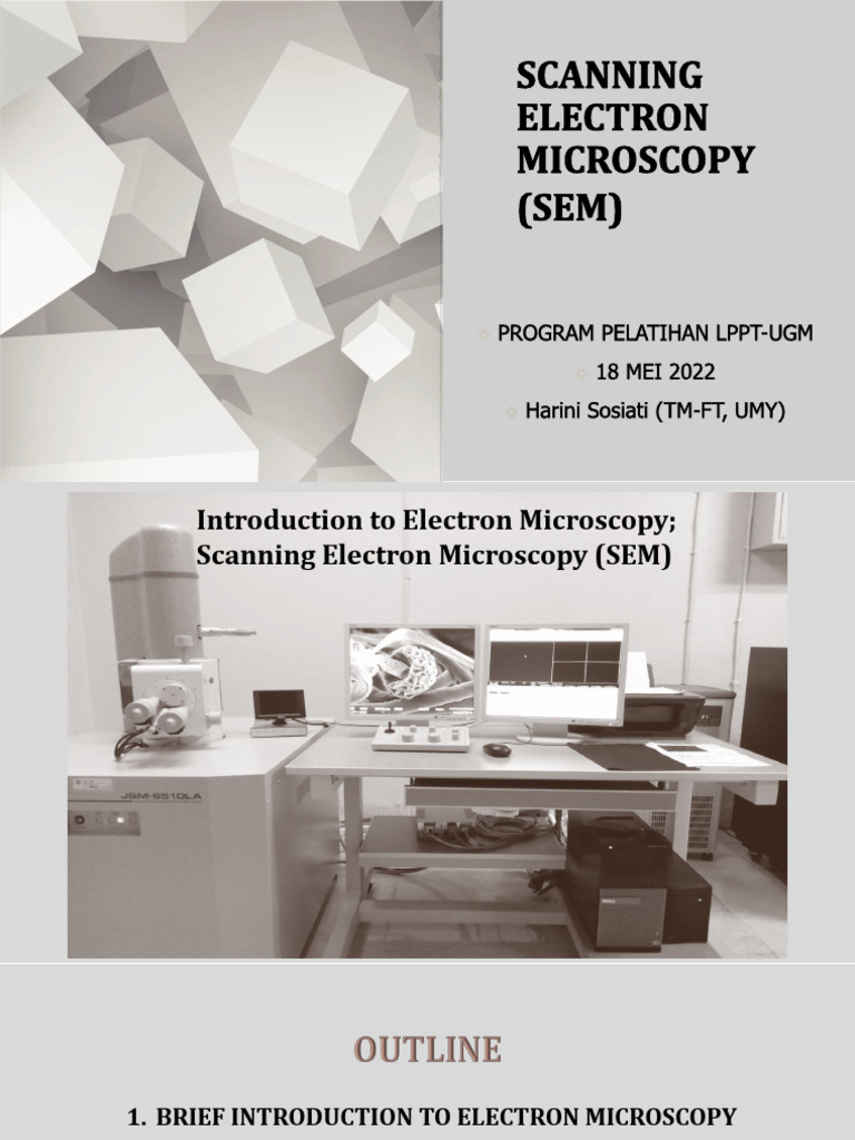 Materi Pelatihan 180522 Sem | PDF | Scanning Electron Microscope ...