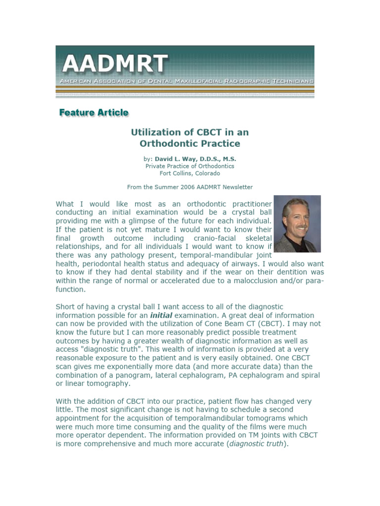 Utilization of CBCT in An | PDF | Orthodontics | Dentistry Branches