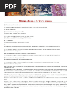 Mileage allowance 