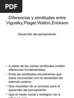 Diferencias Y Similitudes Entre Vigostky, Piaget, Wallon