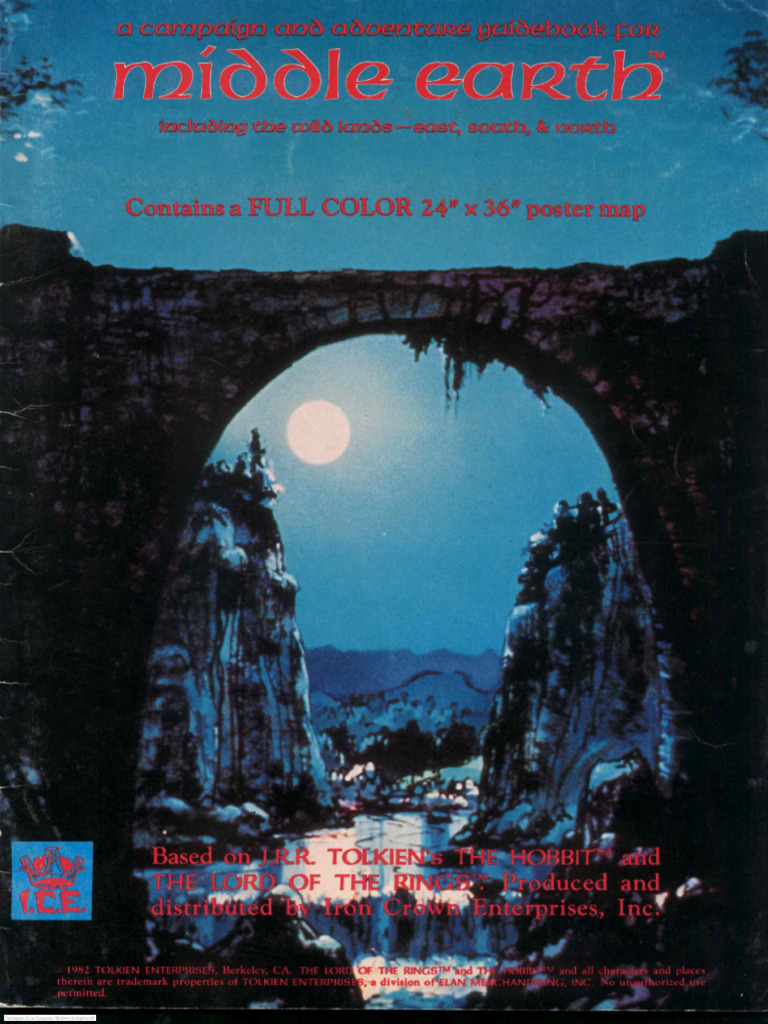 MERP - Middle Earth Campaign Guide Poster Map | PDF