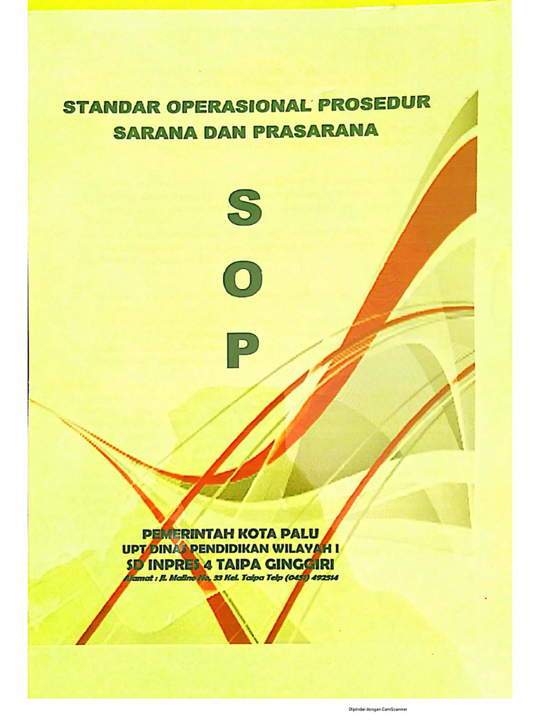 Sop Pengelolaan Sarana Dan Prasarana | PDF