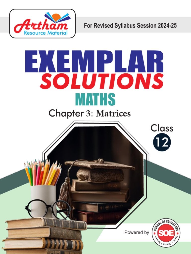 Class XII Mathematics Notes Chapter 3 Matrices | PDF | Matrix (Mathematics)