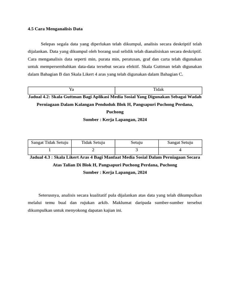 4.5 Cara Menganalisis Data | PDF