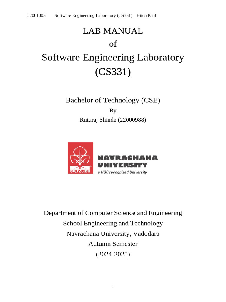 Ruturaj SE Midsem Lab Manual | PDF