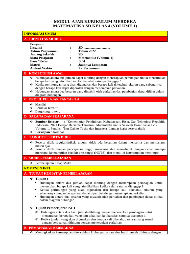 4 MA MTK Jauhnya Lompatan | PDF