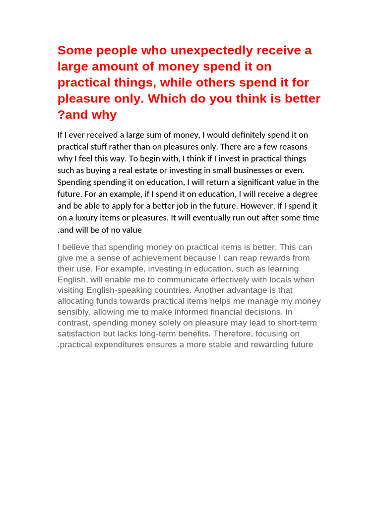 Speaking Respose 1 | PDF