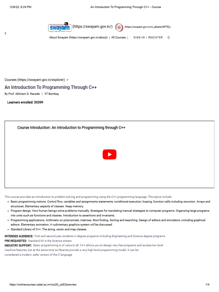 1 2 1 Curriculum Noc20-Cs53 | PDF