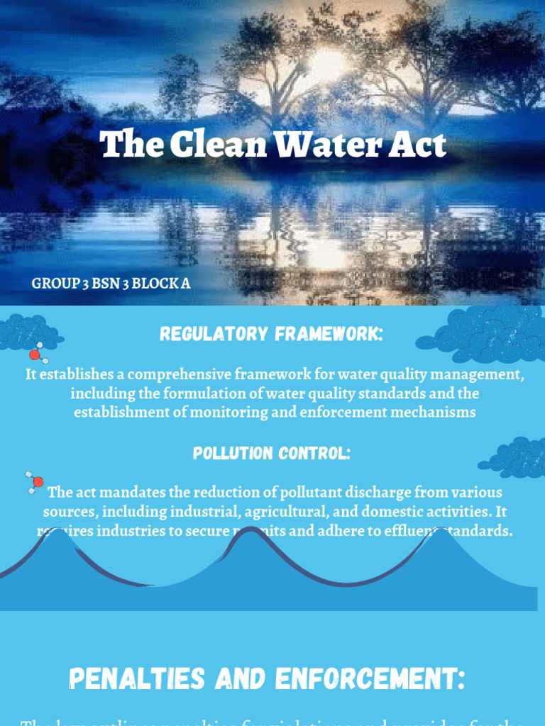 The Clean Water Act Group 3 | PDF