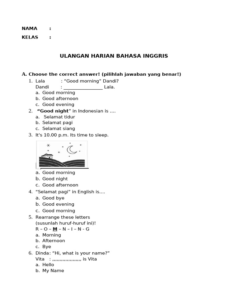 Uh Bahasa Inggris Pdf