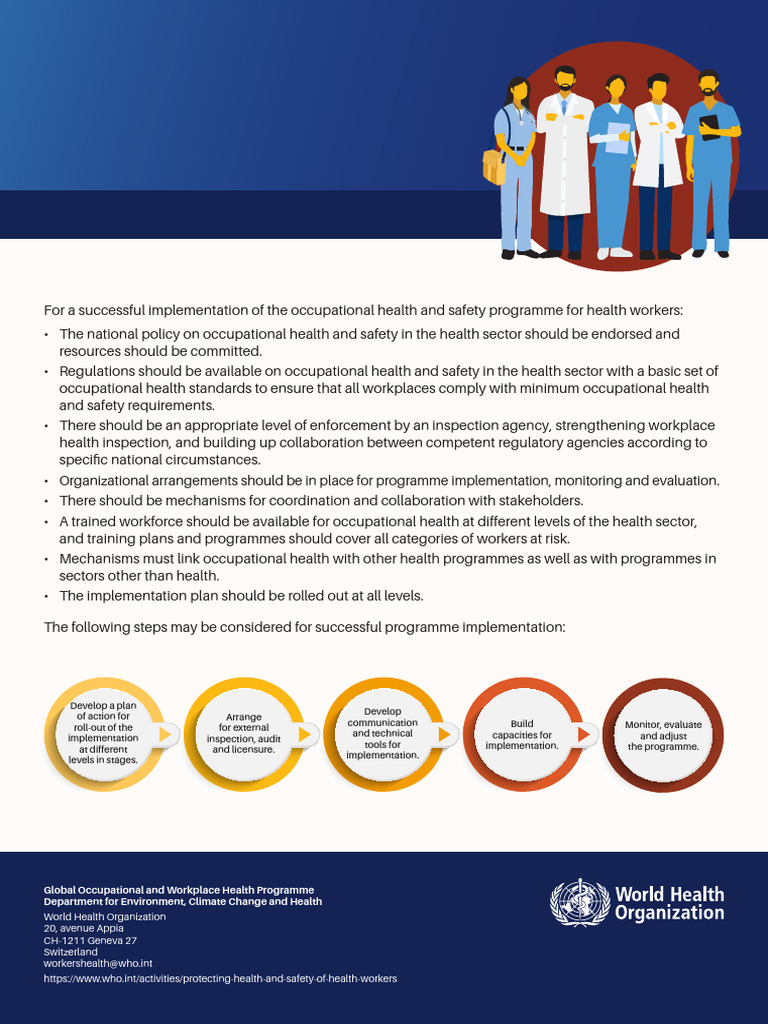 Ohs Programmes For Health Workers Programme Implementation | PDF