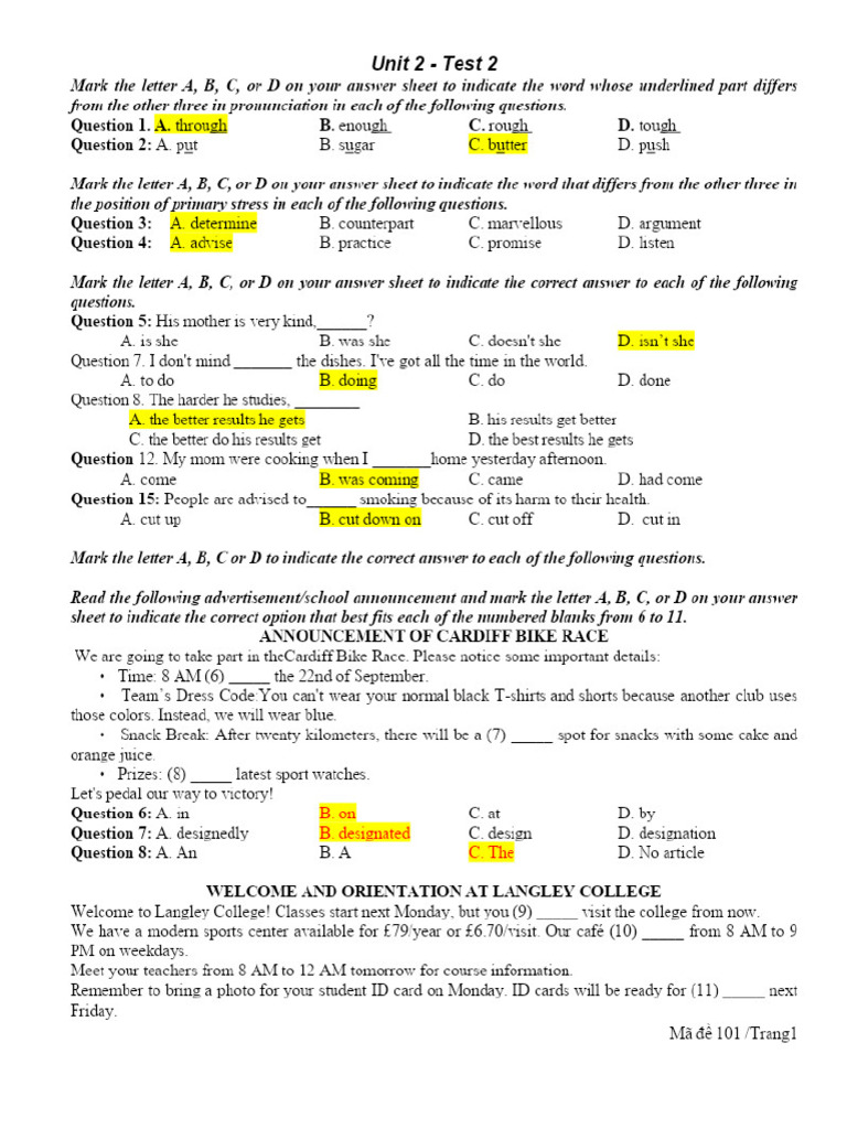 Unit 2 Test 2 Keydoc 1600 PDF - Gdrive.vip | PDF