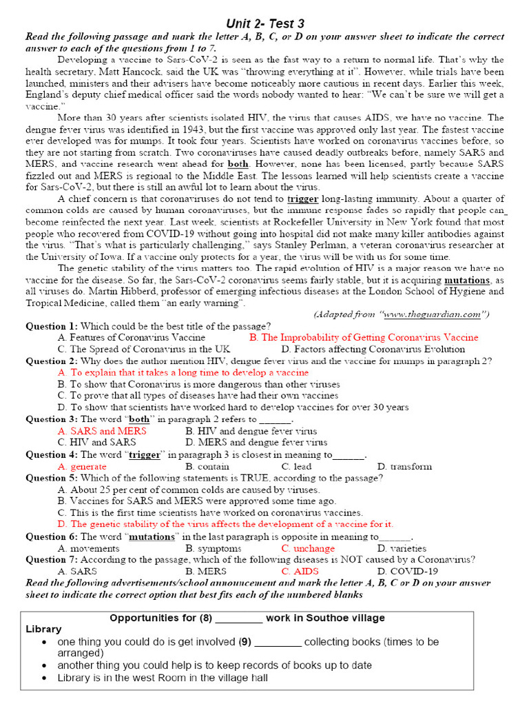 Unit 2 Test 3 Keydoc 1600 PDF - Gdrive.vip | PDF