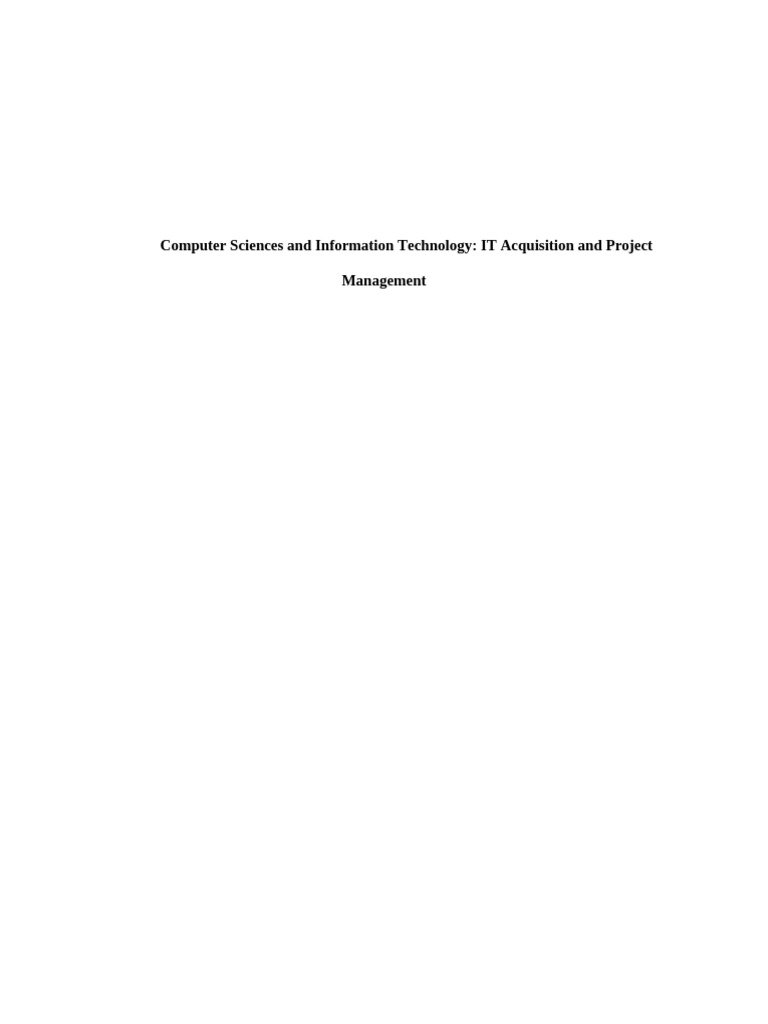Computer Sciences and Information Technology PR | PDF