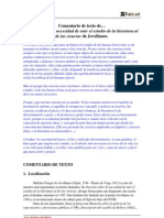 PD2B Comentario Texto. Jovellanos Sobre La Educación