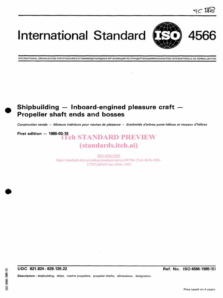 Iso 4566 1985 | PDF