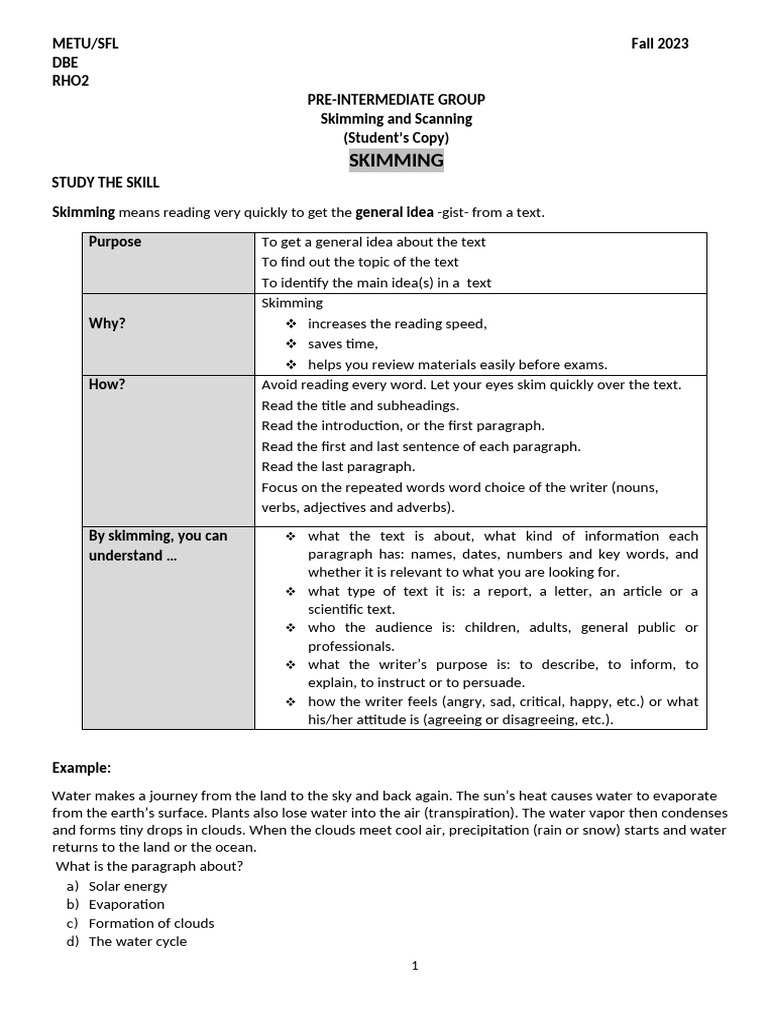 RHO2 ST Pre-Int | PDF